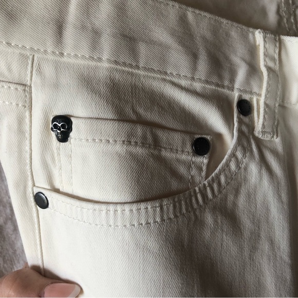 Like new John Varvatos china white cream jeans straight to taper size 32 reg - Picture 4 of 9